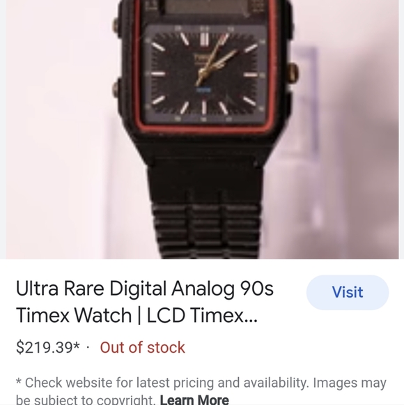 Ultra Rare Vintage Analog 90's Watch - Picture 2 of 9